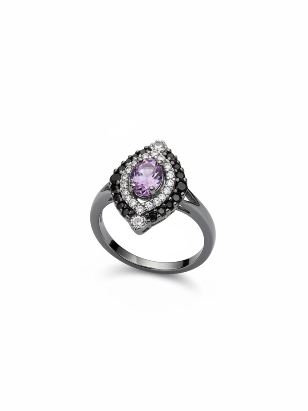 VINTAGE DIAMOM & AMETHYST RING